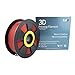 ZIRO PLA Filament 1.75mm, Transparent Red 3D Printer Filament, Bright Pure Color Semi-Transparent Spool, Dimensional Accuracy +/- 0.03mm, Clear PLA Fits for Most 3D Printing FDM Printers, Red