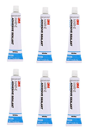 3M 05206 Marine Adhesive Sealant 5200 1oz White 6 Pack