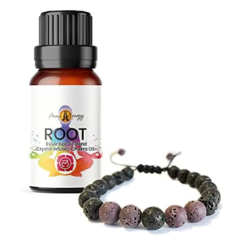 Chakra Bracelet with Root Essential Oil Cover