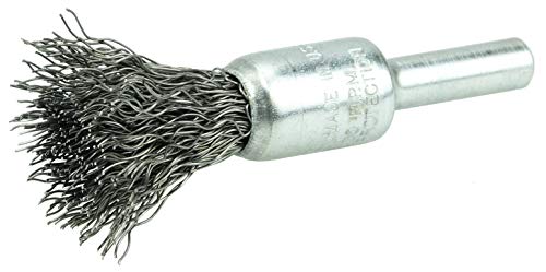 Image of Weiler 10188 3 /8 inch Crimped Wire End Brush, .0118 inch Steel Fill, Made in The USA (Pack of 10)