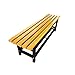 ZJF Panche, Portascarpe in Legno A Doppio Strato, Poggiapiedi Letto in Camera da Letto, Sgabelli Lounge nello Spogliatoio Palestra (Color : Yellow, Size : 1m)
