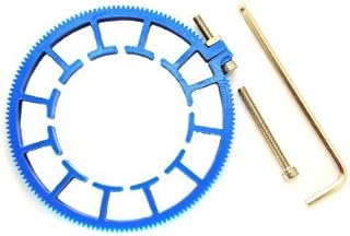 Cinematics DSLR Lens Gear Ring for Follow Focus Belt 70-80mm for DSLR Pro Mod 0.8 Blue
