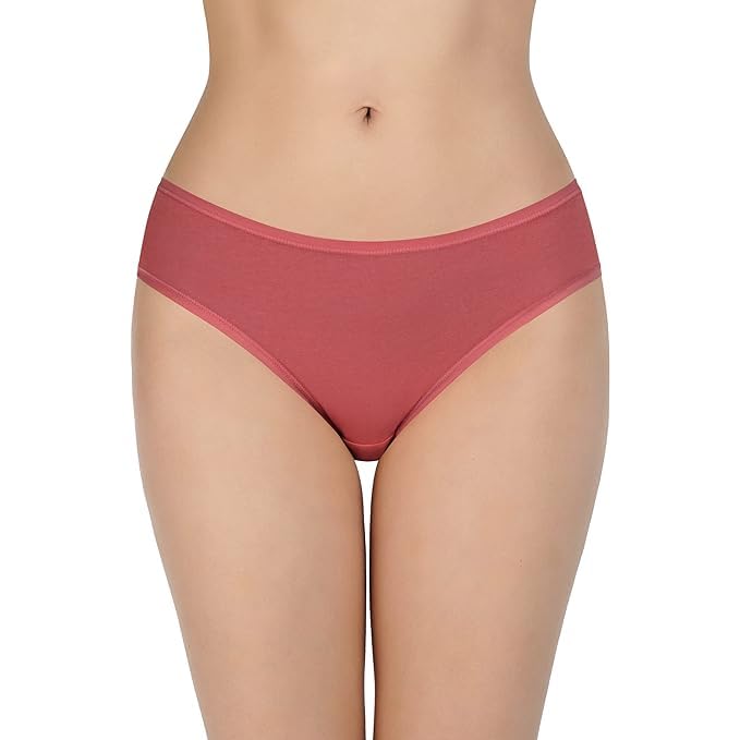 Image of LOURYN KOULYN Solid Low Rise Cotton Bikini Panty Pack(Pack of 3)