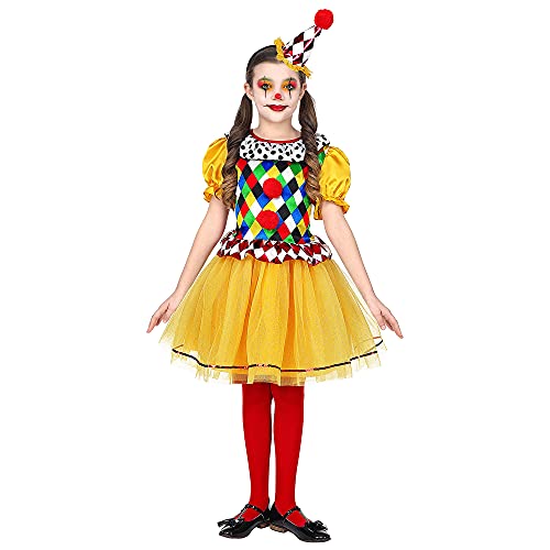 "Clown" (Tutu Dress, Mini Hat) - (116 Cm / 4-5 Years)