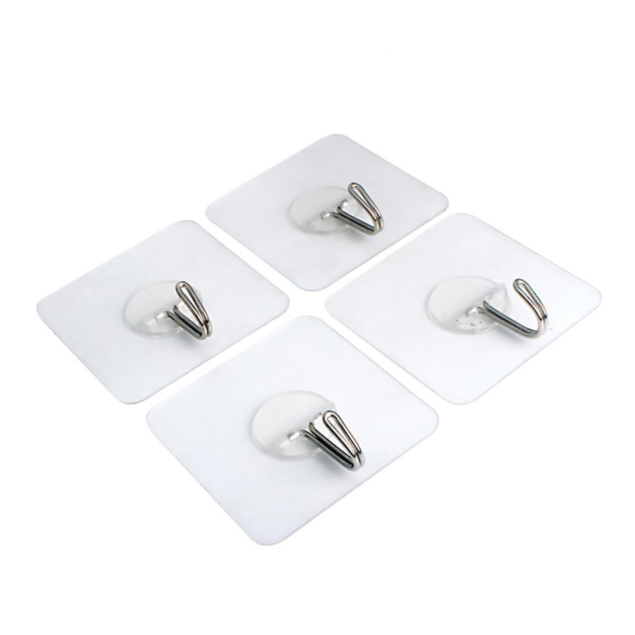 Crochets adhésifs lot de 6 pièces transparentes pour aménagement