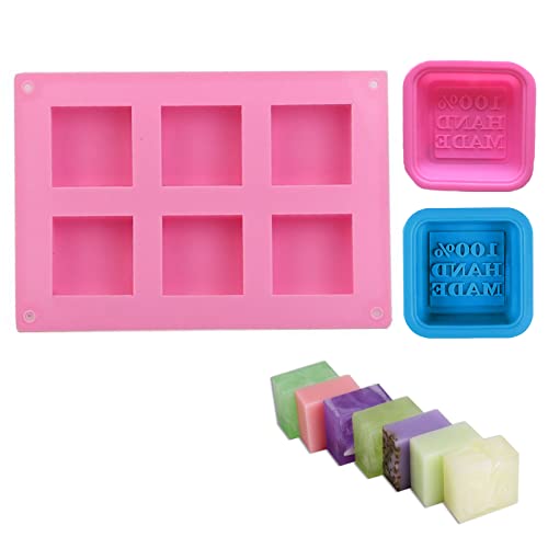 Moule Savon, Moule à Savon en Silicone, Moulle a Savon Fait Maison, Soap Mold, Fournitures de Fabrication de Savon Moule de Cuisson Doux Antiadhésif pour Muffins à Cupcakes, Fait Maison Artisanat