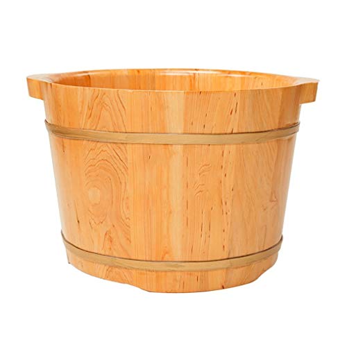 Spa de pies de madera maciza natural con tapa para relajación