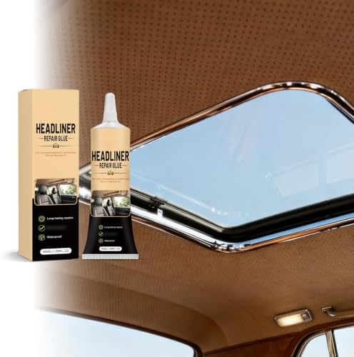 Headliner Repair Glue,Car Headliner Repair Glue Waterproof,Car Headliner Patch Kit,Suitable for Automotive Interiors, Fabric, Leather (2PC) — view 2