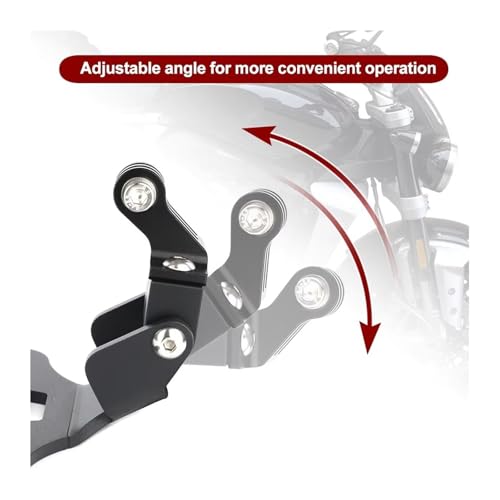 Support guidon moto Triumph Rocket 3 fixation GPS noir support téléphone 2022 - 5