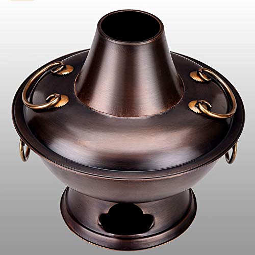 Pote caliente de cobre tradicional chino para hot pot miniatura 3