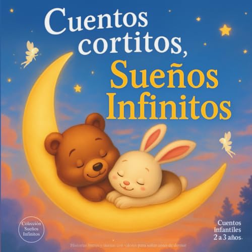  Cuentos cortitos, Sueños Infinitos: Cuentos infantiles 2 a 3 años. Historias breves y tiernas con valores para soñar antes de dormir.