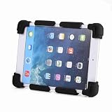 Aramox Universal Silicone Tablet Case Cover, 9-12 Inch, Adjustable Stand Holder, Black, Washable Protector for ipad and Tablets
