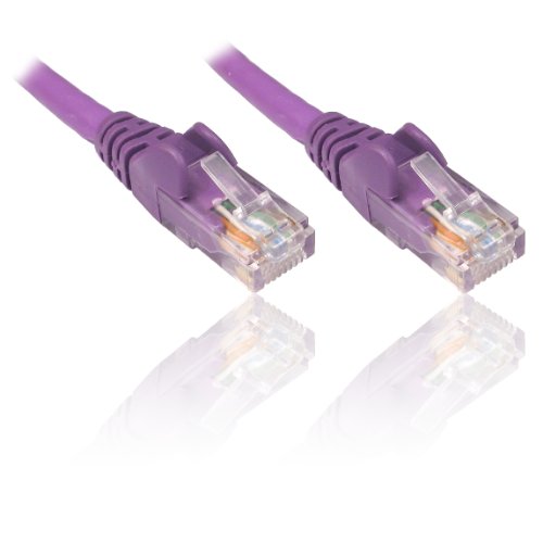 PremiumCord nätverkskabel, Ethernet, LAN & Patch-kabel CAT5e, UTP, snabb flexibel och robust RJ45-kabel 1 Gbit/S, AWG 26/7, kopparkabel 100% Cu, violett, 10 m