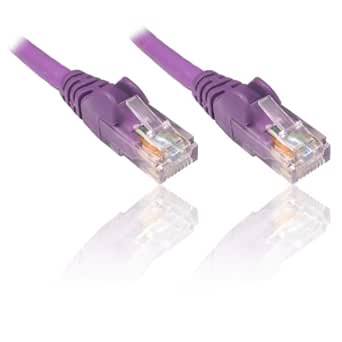PremiumCord Patchkabel UTP 10 m Cat6 patchkabel RJ45-RJ45, lila