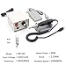 HUALNYK 35k Rpm Micromotor, Pedal Mode Micro Motor, 90+102/102L Handle Lab Equipment for Lab,Jewelry,Ceramics,Silicone,Glasswork,Woodcarving, Artware (90+102)