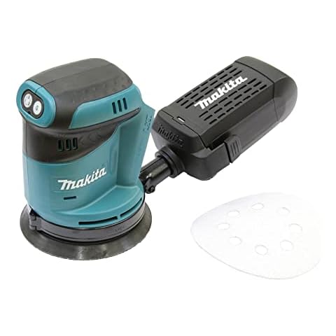 Makita Akku-Exzenterschleifer 18V (ohne Akku, ohne Ladegerät), Blau, Silber, 125 mm Cover