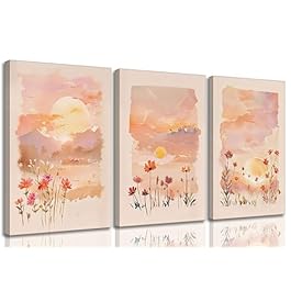 3 Pieces Sunrise Canvas...