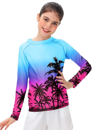 Image of Remimi Unisex Kids Rash Guard Long Sleeve SPF 50+ Tie Dye Sun Shirt 3-12 Years