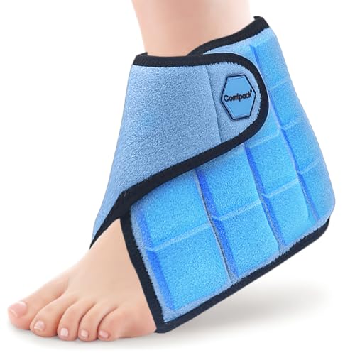 Comfpack Ankle Ice Pack Wrap for Swelling & Pain Relief