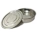 KimLab ISO3310 STD Test Sieve Catch Pan and Lid, Stainless Steel 200mm Diameter