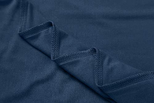 Image of Herou Womens Long Sleeve Turtleneck Slim Fitted Lightweight Casual Active Layer Tops Shirts
