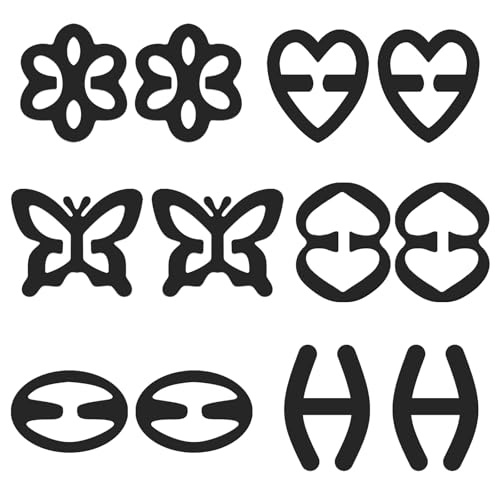Bra Clips to Make Racerback - 12Pcs Bra Strap Clips for Racerback Clear Bra Strap Holders for Slipping Woman Girl Accessories, Black