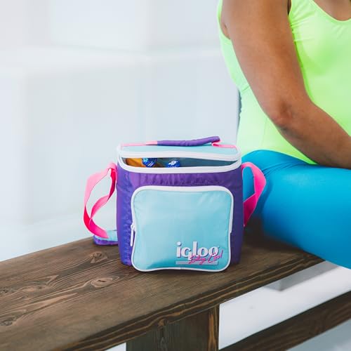 Igloo Retro 9-Can Square Lunchbox, Purple - image 7