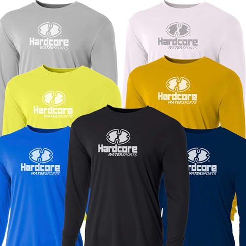 Hardcore Men's Long Sleeve Loose Fit Rash Guard Surf Shirt for Water Sports | Lightweight, Quick-Dry Swimwear2