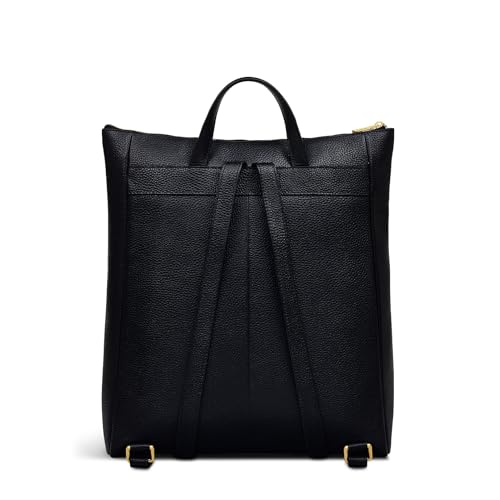 RADLEY London Brook Avenue Women’s Leather Large Ziptop Backpack, Black
