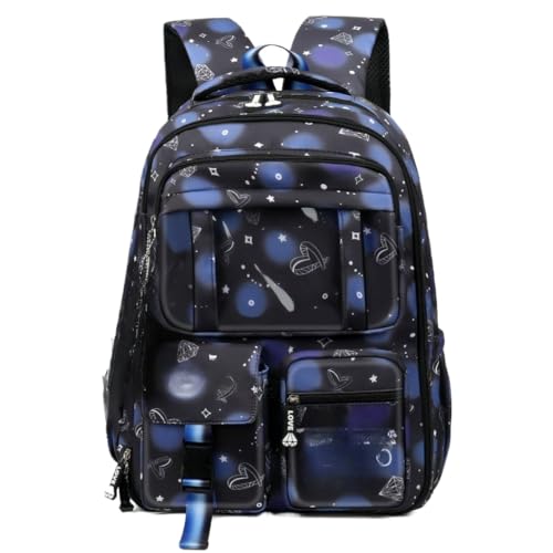 Mochila Feminina Escolar Impermeável Estilo Coreano | Mochila Grande Capacidade para Faculdade(PRETO 2776)