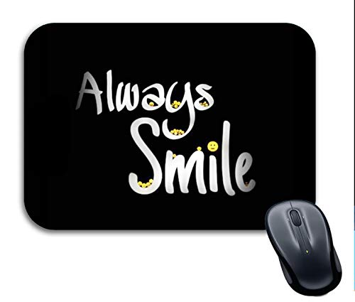 Image of Anti-Skid Mathematics Board Designer Gaming Mouse Pad for Laptops Desktop PC Gaming Wireless Mouse for Girls and Boys (Always Smile)