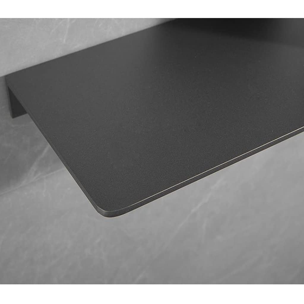 Gunmetal szara montowana na ścianie półka łazienkowa i lustro 30 cm panel pod umywalkę stylowa taca do salonu dla wygody i nizacji