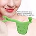 Personal Face Trainer, Smile Beauty Exerciser Facial Smile Maker Trainer Forming Mouth Exerciser for Muscles Stretching Lifting Exercise Lips Trainer(Green)