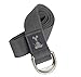 Yoga Strap: 100% Cotton, Chromed Rings, 1.5" x 8'
