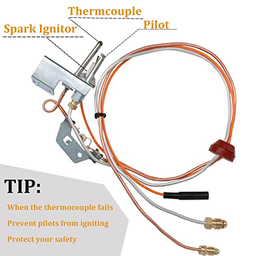 image for Upgraded 9003542 Natural Gas Pilot Assembly,190-Degree CPilot Replace 