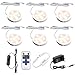 AIBOO LED Luce Sottopensile Cucina Dimmerabile con Telecomando RF Wireless, Illuminazione A LED da Incasso per Armadio, EUR Spina, 6 Luci LED con Display, 12V 12W Under Vetrine(Bianca Calda 2700K)