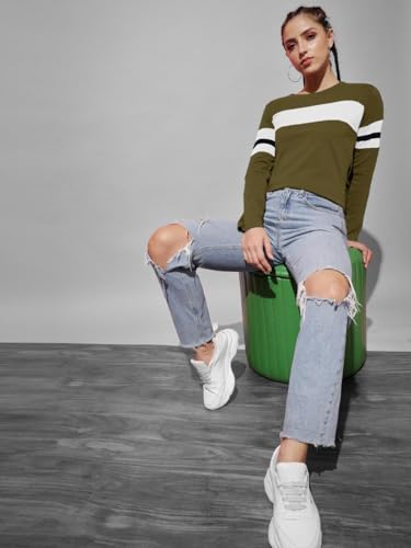Image of THE DRY STATE Women Cotton Half Sleeve Round Neck Tshirt