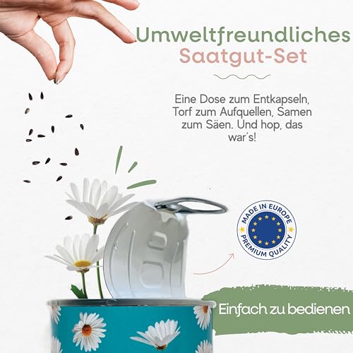 Geschenk-Anzuchtset mit personalisierter Nachricht - Geburtstagsgeschenk für Damen Herren, originelles Geschenk für Freunde Familie, für Feiern - Einfach zu verwenden - Blumen (Kampagnen)