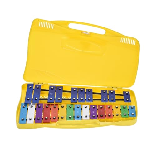 BABYCE Xylophone Instrument 25 Notes Glockenspiel Rhythm Musical Instrument Percussion Xylophone for Beginners and Student Percussion Instruments