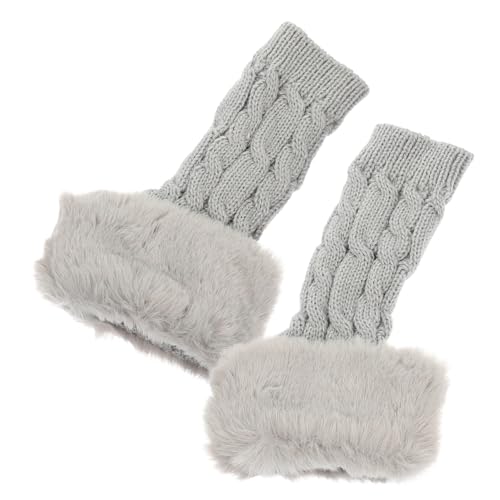 TOVINANNA 1Pair Winter Arm Warmers for Women Comfortable Fingerless Knitted Gloves Portable Arm Covers Washable Long Sleeve Design for Outdoor Activities and Cold Weather