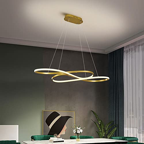 Lampe Suspendue LED Géométrique 54W en Aluminium Moderne 100 cm