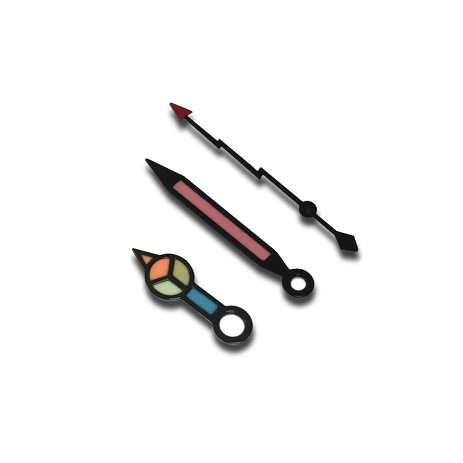 Watch Hands for NH35/NH36/4R/7S Movement, Unisex Adults, Round, Luminous, Sport Style, Automatic, Buckle Closure, Mineral Glass Dial, 12mm Diameter & Thickness, Not Water Resistant