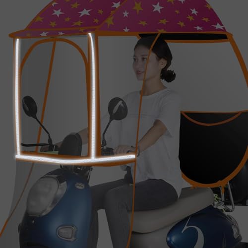 Mobility - Toldo impermeable para scooter con tiras reflectantes y bolsillos de almacenamiento, toldo universal para motocicleta eléctrica para protección contra la intemperie