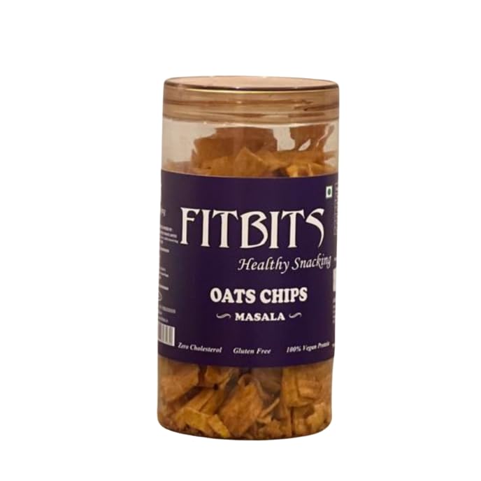 FITBITS Healthy Oats Chips, Masala Flavour, 150g, Gluten-Free-image-35