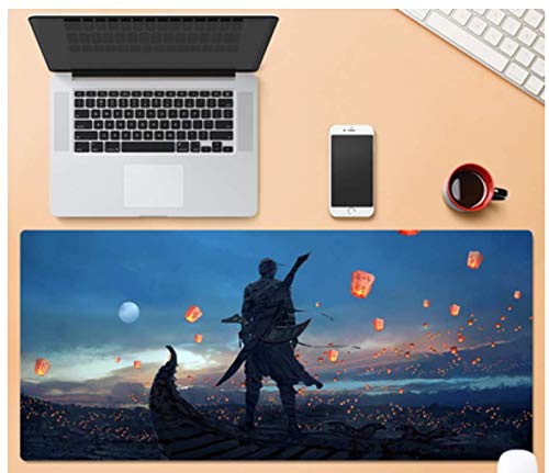 Preisvergleich Produktbild Übergroße Gaming-Mauspad, Exquisite Nacht Und Laterne, Cartoon-Junge, Strapazierfähiges Gummi, Laptop-Office-Gaming-Mauspad