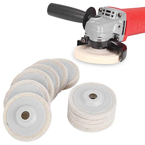 Fydun Conjunto de Almofada de Roda de Polimento de lã, 10 Peças, para Escultura Em Madeira, Processa