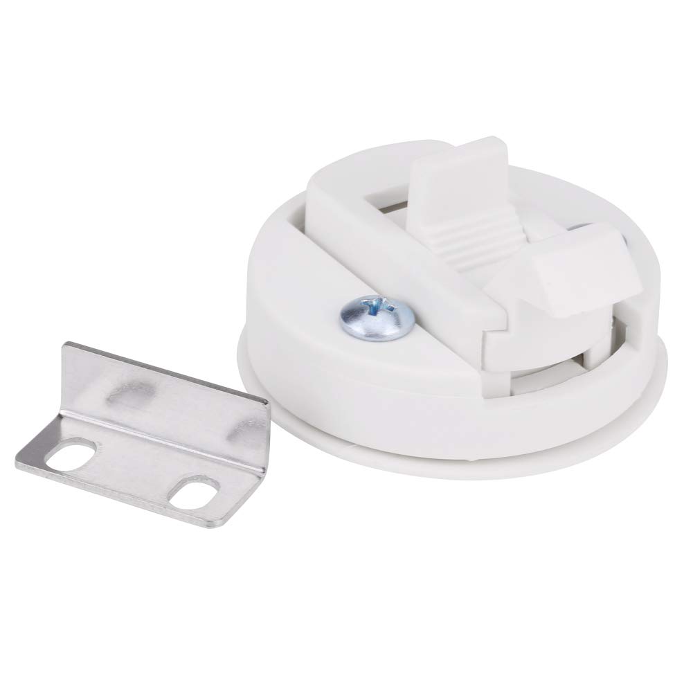 Ricambi Barche Yacht Chiusure Portello Barca In Plastica Bianca - Fermo A Scatto Da 6cm Per Camper E Yacht Fermo Portellone Bianco 6cm