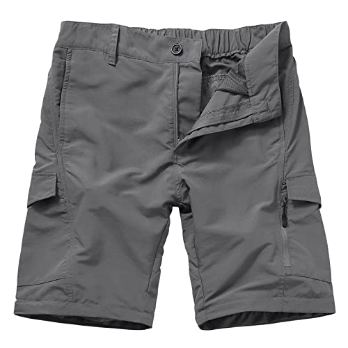 Linlon Mens Hiking Pants Convertible Quick Dry Zip Off Upf Lightweight Fishing Travel Camping Safari Pants,Grey,34 thumb #2