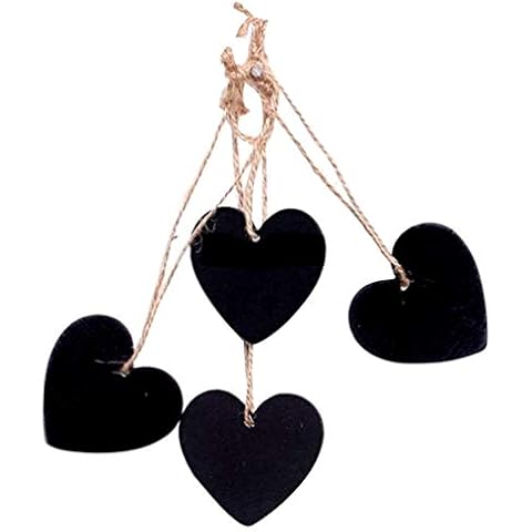 UltNice 10 Piece Wooden Heart Chalkboard Set Cover