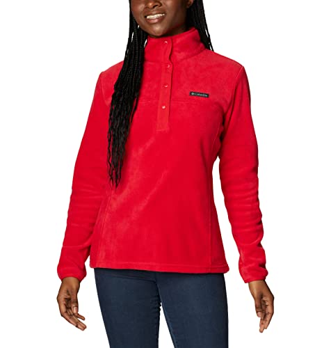 Image of Columbia Womens Benton Springs Half Snap II Pull Over Fleece Jacket, Dark Stone /Canoe /Vintage Blue, 3X
